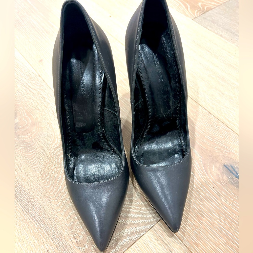 Grey All Saints heels - perfect condition